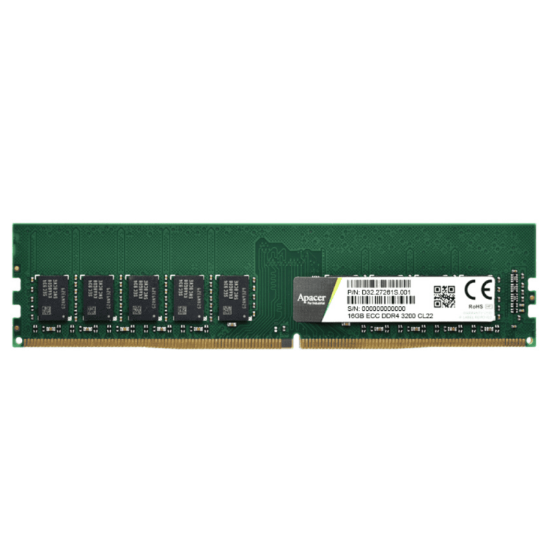 Apacer 16GB ECC DDR4 3200 UDIMM Server Memory