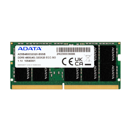 Adata AD5B560016G20-BSSP 16GB DDR5 5600MTs ECC SO-DIMM Memory