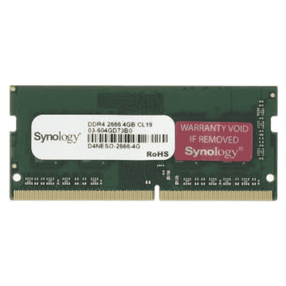 Synology D4NESO-2666-4G DDR4 non-ECC Unbuffered SODIMM Memory Synology D4NESO-2666-4G DDR4 non-ECC Unbuffered SODIMM Memory